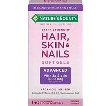Nature's Bounty Optimal Solutions Hair Skin & Nails Extra Strength - 150 Count