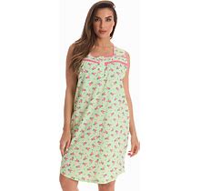 Dreamcrest 100% Cotton Sleeveless Night Gown For Women Cute Floral Summer Sleep Dress