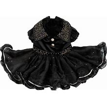 Doggy Parton Shimmering Evening Dress - S, Black