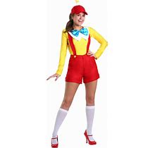 Women's Tweedle Dee/Dum Costume | Adult | Womens | Red/Yellow | XS | FUN Costumes