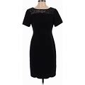 Evan Picone Cocktail Dress - Sheath: Black Dresses - Women's Size 4