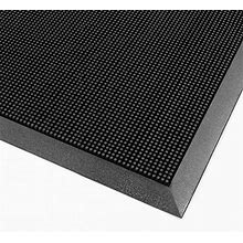American Floor Mats Pronged Rubber Black 24" X 32" Heavy Duty 1/2 Inch Thickness Scraper Mat