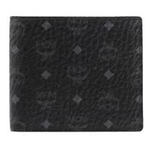 MCM Men's Small Visetos Original Flap Bi-Fold Wallet - Black