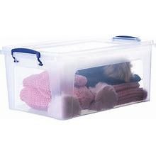Clear Storage Container With Lid, 16 Qt., Household Storage Containers, By Superio Brand