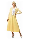 Grease Good Sandy Women's Costume Dress | Adult | Womens | Yellow/White | L | FUN Costumes