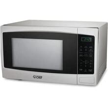 Commercial Chef 1.1 Cu.Ft Countertop Microwave Oven-White