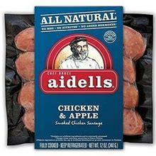 Aidells Chicken & Apple Smoked Chicken Sausage 12 Oz (4 Pack)