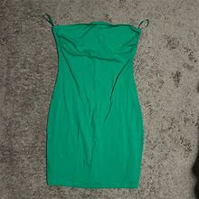 Love J Dresses | Green Strapless Dress Sz 2X-Pull On | Color: Green | Size: 2X