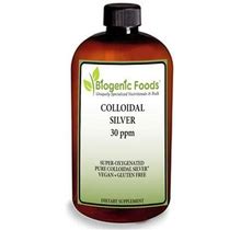 Colloidal Silver Liquid - 30 Ppm Super-Oxygenated Pure Non-GMO Solution 8 Oz