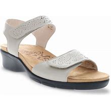 Propet Extra Extra Wide Width Wanda Sandal | Women's | Cream | Size 8 | Sandals | Ankle Strap | Wedge