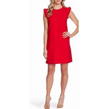 Cece Dresses | Flutter Sleeve Shift Dress | Color: Red | Size: 2