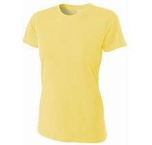 A4 Nw3249 Womens Combed Ring-Spun Short-Sleeve Tee - Yellow, Medium