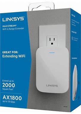 Linksys RE7350-RM2 AX1800 Dual-Band Wi-Fi 6 Wireless Range Extender (Renewed)