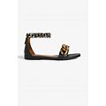 Stella Mccartney Lingerie Falabella Chain-Embellished Faux Leather Sandals - Women - Black Sandals - EU 35