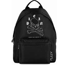 Philipp Plein - Wire Frame Logo-Print Backpack - Men - Nylon - One Size - Black