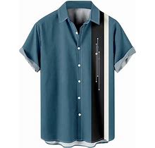 Mens Shirt Short Sleeve,Short Sleeve Button Shirt Men's Casual Short Sleeve Shirt Loose Shirt With Pocket