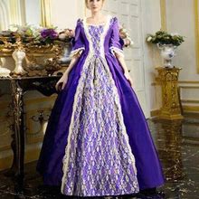 Tuwabeii Fall & Winter Dresses For Womens,Fashion Women Vintage Gothic Court Gown Cake Skirt Lace Clashing Dress