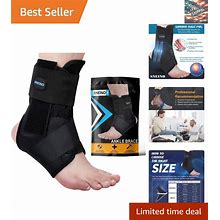 Ankle Support Brace For Sprained Ankle - Neoprene, Elastic, Breathable - Medium