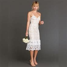 New York & Company Dresses | Sleeveless Sequin Crochet Lace Midi Dress - Just Me New York & Company | Color: White | Size: M