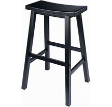 Winsome 29-In. Saddle Seat Stool, Black, Furniture