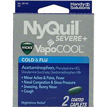 Nyquil Vapocool Cold & Flu Relief Medicine, Pack Of 2 Caplets