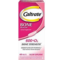 Caltrate 600 Plus D3 Calcium And Vitamin D Supplement Tablets Bone Health Supplements For Adults 60 Count, 60 Count (Pack Of 1)