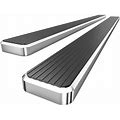 HD Ridez Running Board Step 6" Silver Compatible With Ram 2500 3500 2010-2024 Mega Cab (Nerf Bar Side Steps Side Bars)