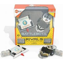 HEXBUG Battlebots Rivals 5.0 Rotator And Duck Remote Control Robot Toys For Kids STEM Toys For Boys And Girls Ages 8 & Up Batteries Included