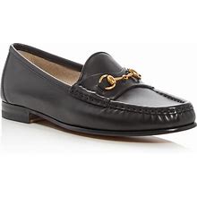 Gucci Women's 1953 Moc Toe Loafers - Black - Size 6 US / 36 EU - Black/Gold