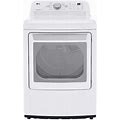 LG DLE7150 7.3 Cu. Ft. Ultra Large Capacity Electric Dryer With Sensor Dry Technology White Laundry Appliances Dryers Electric Dryers