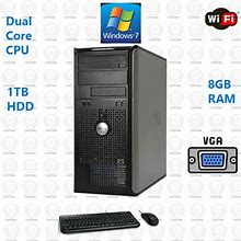 Fast Dell Desktop Computer PC Core 2 Duo 1TB |SSD| Wifi PC Windows 7/ Windows 10
