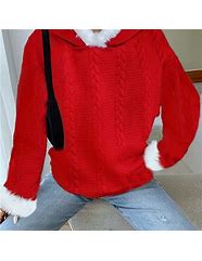 Image result for Red Cropped Hoodie Sweatshirt