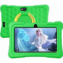 Kids Tablet, 7 Inch Android Tablet For Kids, 6GB RAM 32GB ROM Quad-Core Toddler Tablet With Shockproof Case, Bluetooth, Wifi, Parental Control, 2MP+