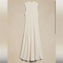 Banana Republic Dresses | Banana Republic Andina Sweater Dress In Medium Snowcapped Beige | Color: Cream/White | Size: M