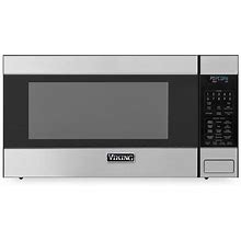 Viking Rvm320ss 24" Wide 2.0 Cu. Ft. Microwave Oven With 16" Diameter Turntable 13 Food Specific Settings 15 Minute Dinner And Child Safety Lock In Si