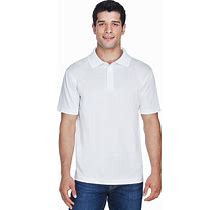 Harriton M315 Men's 4 Oz. Polytech Polo Shirt In White Size 3XL | Polyester