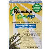 Quikpro Water-Soluble Herbicide, 1.5Oz Packets, Box Of 5 Packets By Roundup By AM Leonard