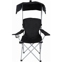 Canopy Lounge Chair With Sunshade For Camping, Hiking, Travel And Other Outdoor Events, With Cup Holder