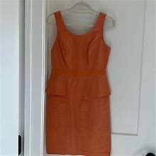 The Limited Dresses | Orange Peplum Dress | Color: Orange | Size: 4