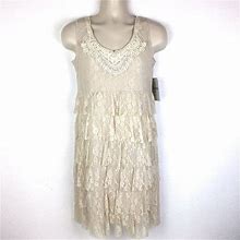 Wrangler Patch Lace Tiered Sleevless Dress NWT Women's Size S