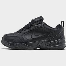 Nike Men's Air Monarch IV Casual Shoes (Wide Width 4E) In Black/Black Size 14.0 | Leather