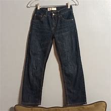 Levi's Bottoms | Levi's 505 Boys Size 10 Regular Dark Blue Denim Jeans | Color: Blue | Size: 10B