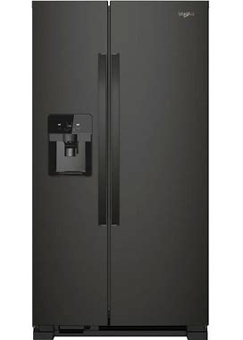 Whirlpool - 24.5 Cu. Ft. Side-By-Side Refrigerator - Black Stainless Steel
