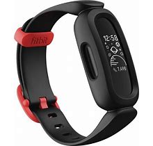 Fitbit Ace 3 Activity Tracker For Kids - Black And Racer Red