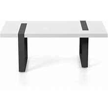 Furniture Of America Aryala Contemporary Metal Coffee Table In Black And White