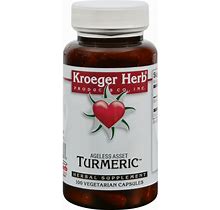 Kroeger Herb Turmeric - 100 Vegetarian Capsules (Pack Of 2)