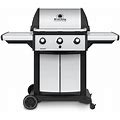 Broil King Propane Gas Grill 3-Burner Heavy-Duty Cast Iron Stainless Steel