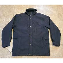 Men's Ptarmigan Distinctive Outdoor Wear Coat Jacket Size L Navy Blue