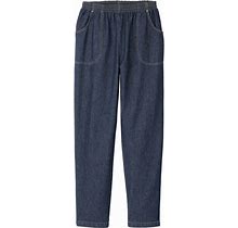 Blair Women's Haband Women's Classic Cotton Jeans - Navy - XL - Petite