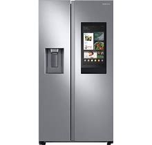 Samsung 21.5 Cu. Ft. Fingerprint Resistant Stainless Steel Counter Depth Side-By-Side Refrigerator With Touch Screen Family Hub At ABT
